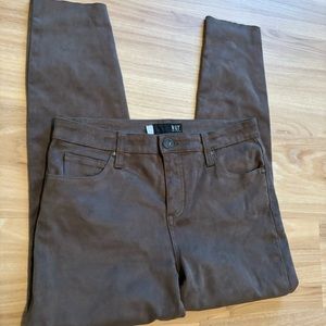KUT from the Kloth New Size 8 Brown Donna FAB AB Ankle Skinny ‘Suede’ Pants FLAW